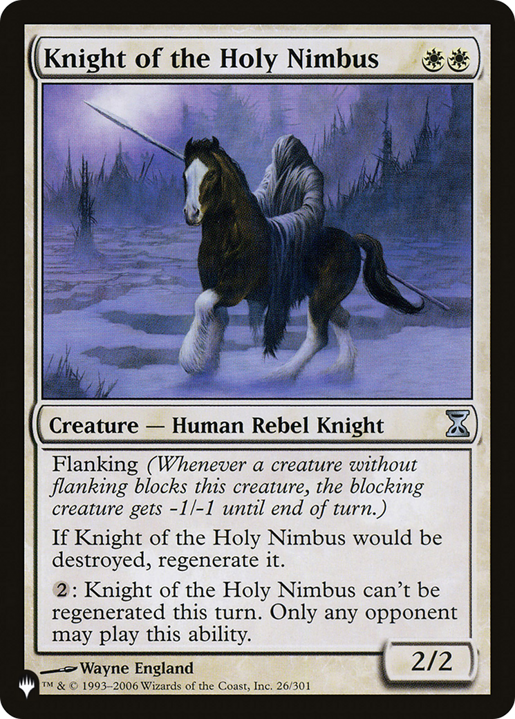 Knight of the Holy Nimbus [The List Reprints] | A1Comics