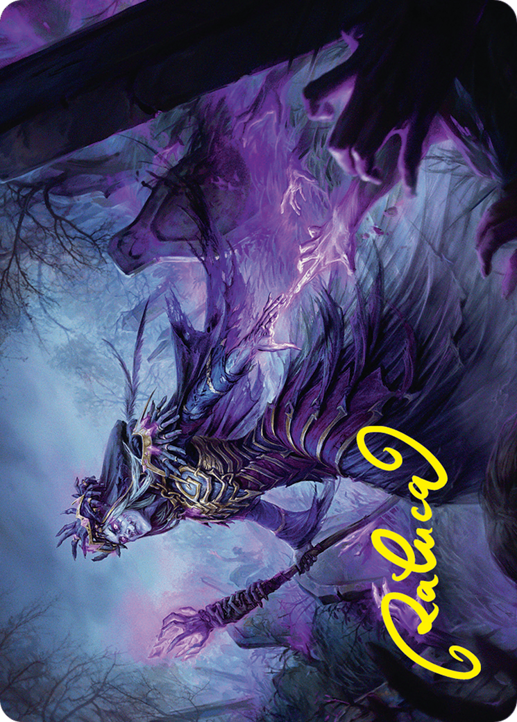 Zul Ashur, Lich Lord Art Card (10/54) (Gold-Stamped Signature) [Foundations Art Series] | A1Comics