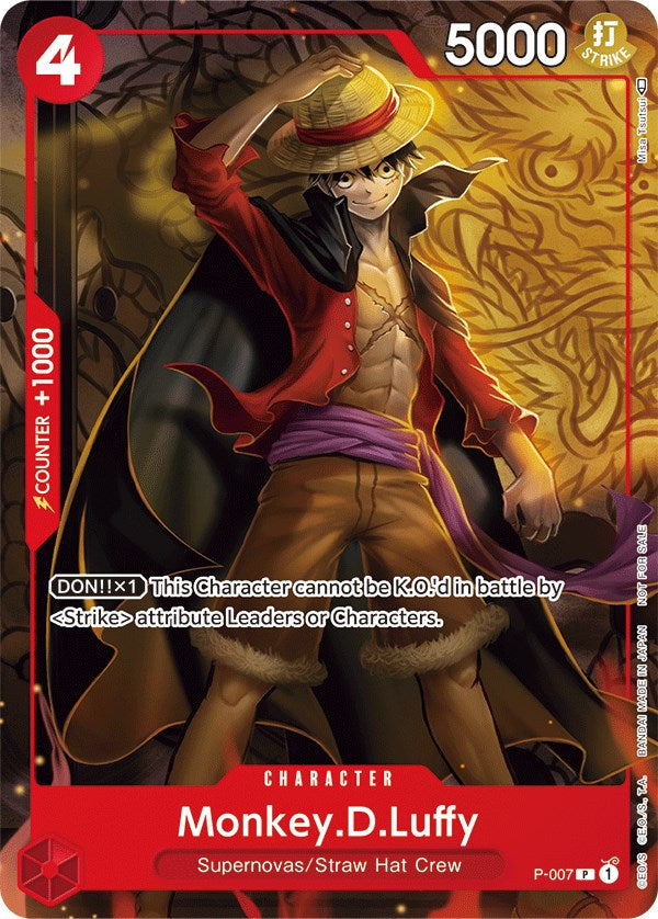 Monkey.D.Luffy (P-007) (Tournament Pack Vol. 1) [One Piece Promotion Cards] | A1Comics