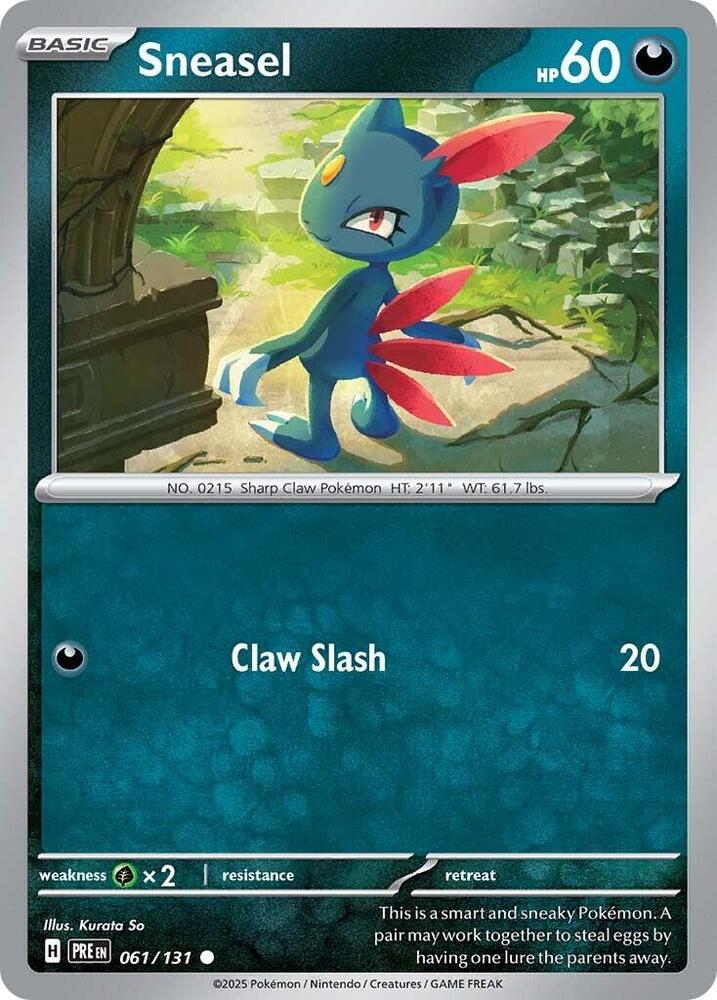 Sneasel (061/131) [Scarlet & Violet: Prismatic Evolutions] | A1Comics