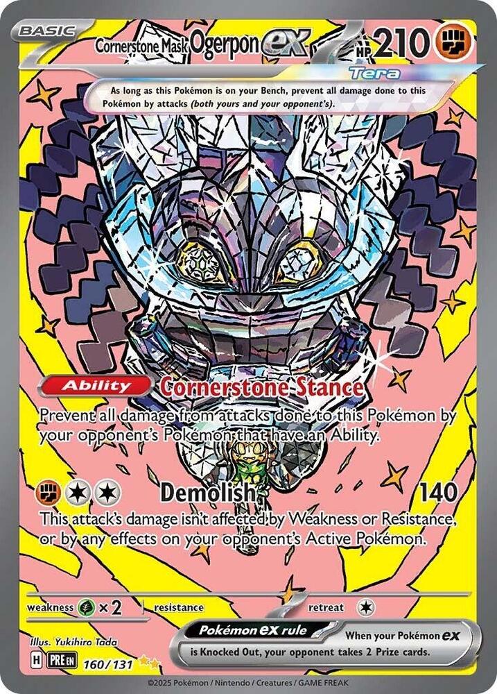 Cornerstone Mask Ogerpon ex (160/131) [Scarlet & Violet: Prismatic Evolutions] | A1Comics