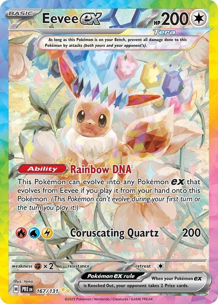 Eevee ex (167/131) [Scarlet & Violet: Prismatic Evolutions] | A1Comics