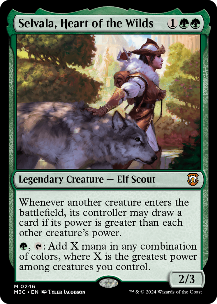 Selvala, Heart of the Wilds (Ripple Foil) [Modern Horizons 3 Commander] | A1Comics