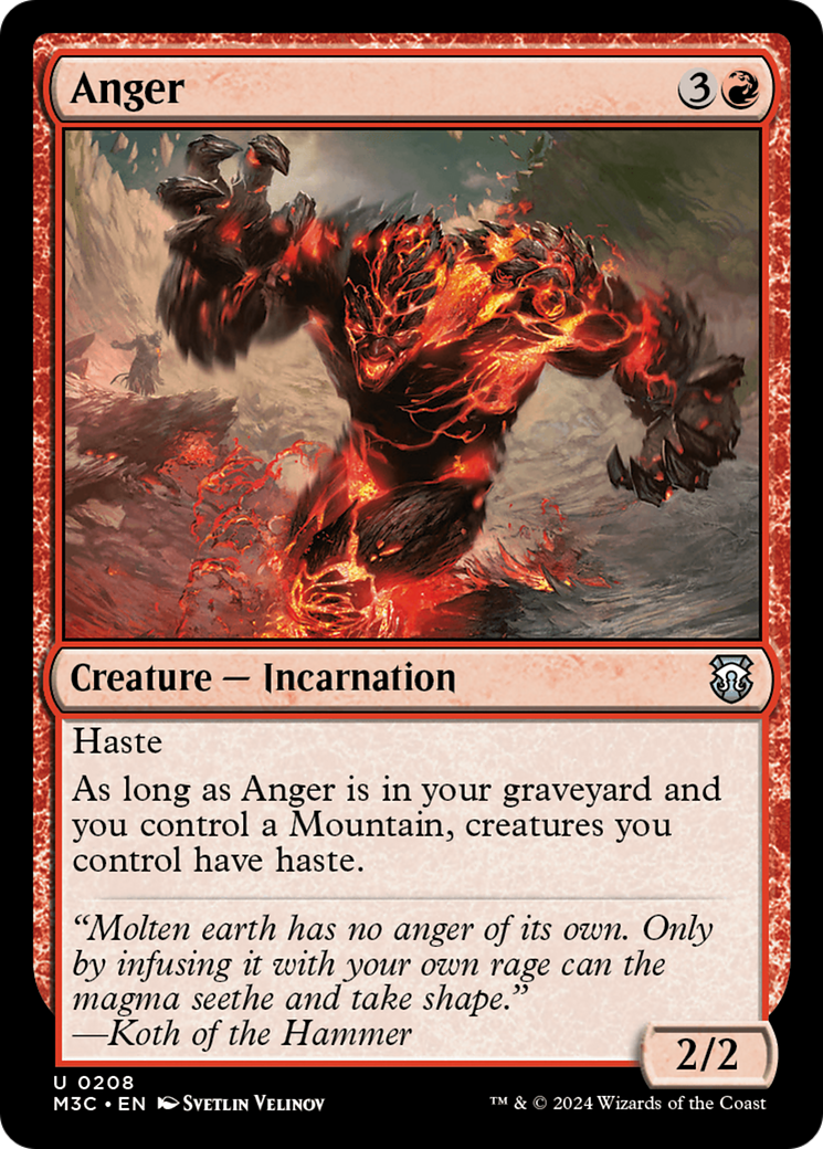 Anger (Ripple Foil) [Modern Horizons 3 Commander] | A1Comics