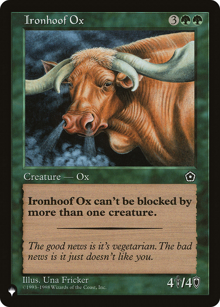 Ironhoof Ox [The List Reprints] | A1Comics