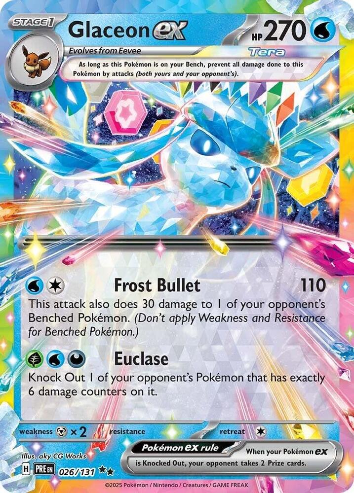 Glaceon ex (026/131) [Scarlet & Violet: Prismatic Evolutions] | A1Comics