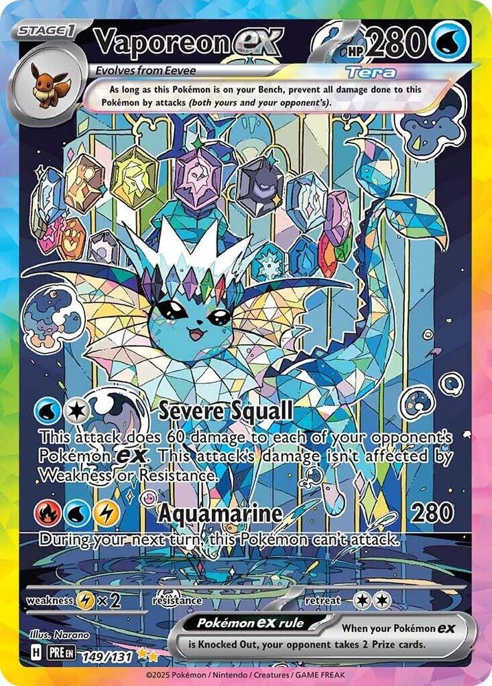 Vaporeon ex (149/131) [Scarlet & Violet: Prismatic Evolutions] | A1Comics