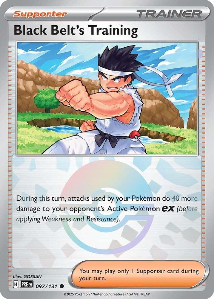 Black Belt's Training (097/131) (Poke Ball Pattern) [Scarlet & Violet: Prismatic Evolutions] | A1Comics