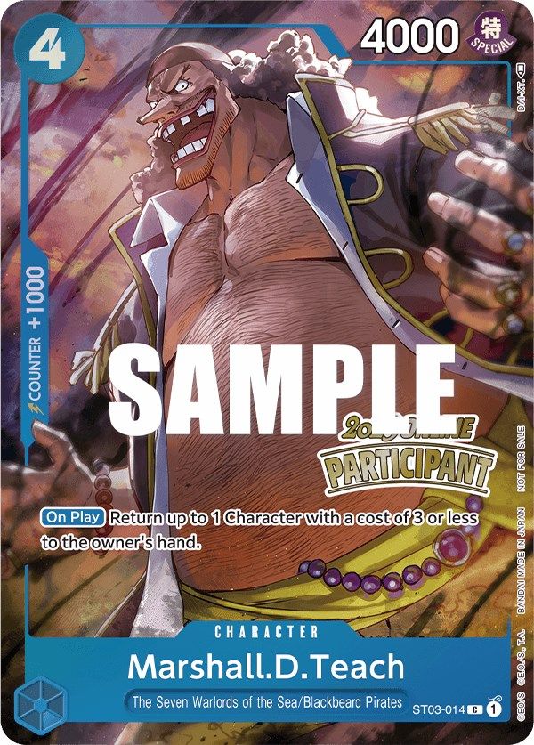 Marshall.D.Teach (Online Regional 2023) [Participant] [One Piece Promotion Cards] | A1Comics