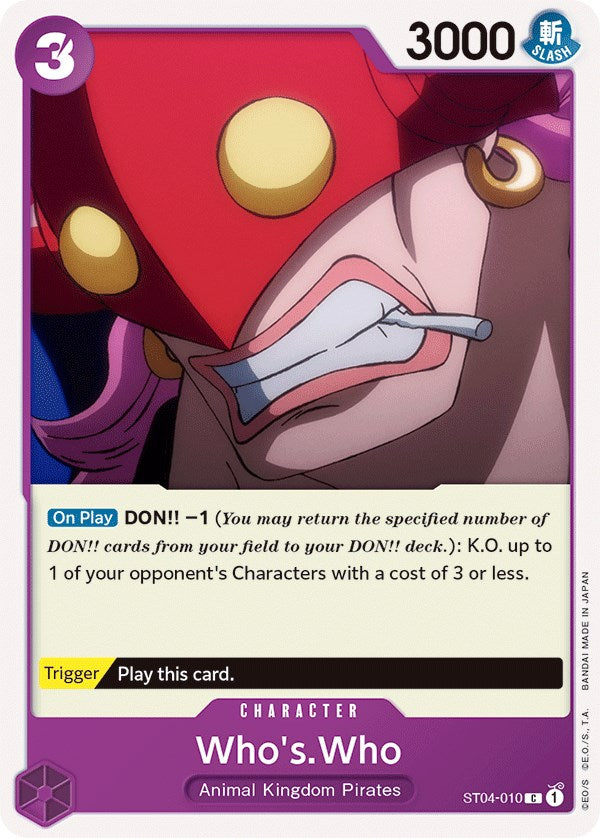 Who's.Who [Starter Deck: Animal Kingdom Pirates] | A1Comics