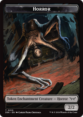 Horror // Glimmer Double-Sided Token [Duskmourn: House of Horror Tokens] | A1Comics