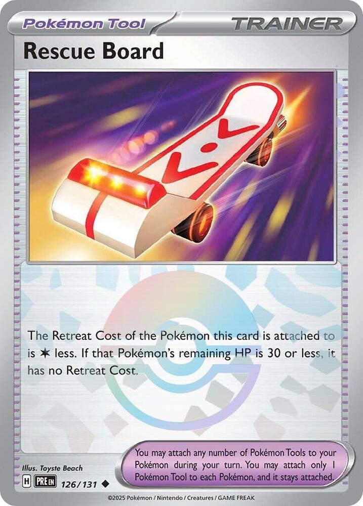 Rescue Board (126/131) (Poke Ball Pattern) [Scarlet & Violet: Prismatic Evolutions] | A1Comics