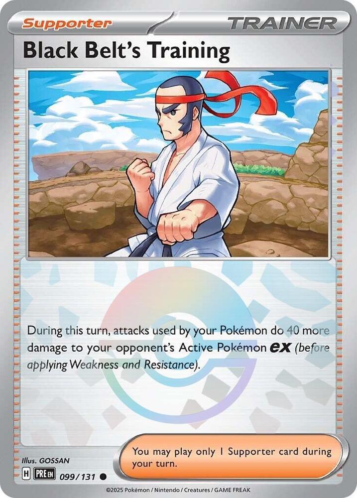 Black Belt's Training (099/131) (Poke Ball Pattern) [Scarlet & Violet: Prismatic Evolutions] | A1Comics