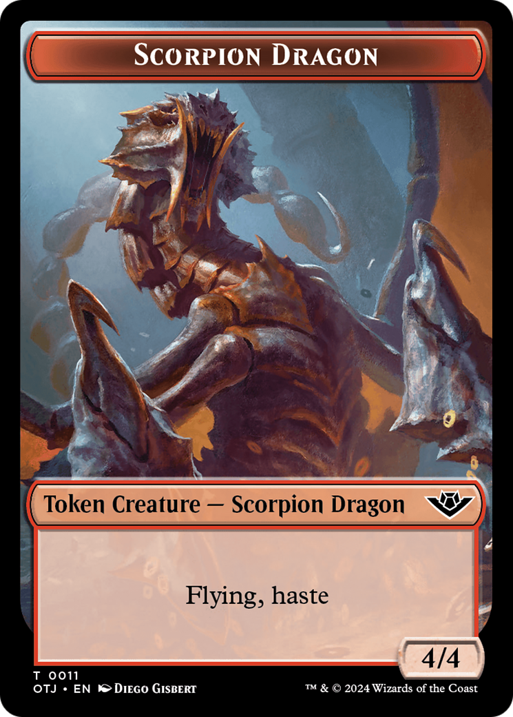 Scorpion Dragon Token [Outlaws of Thunder Junction Tokens] | A1Comics