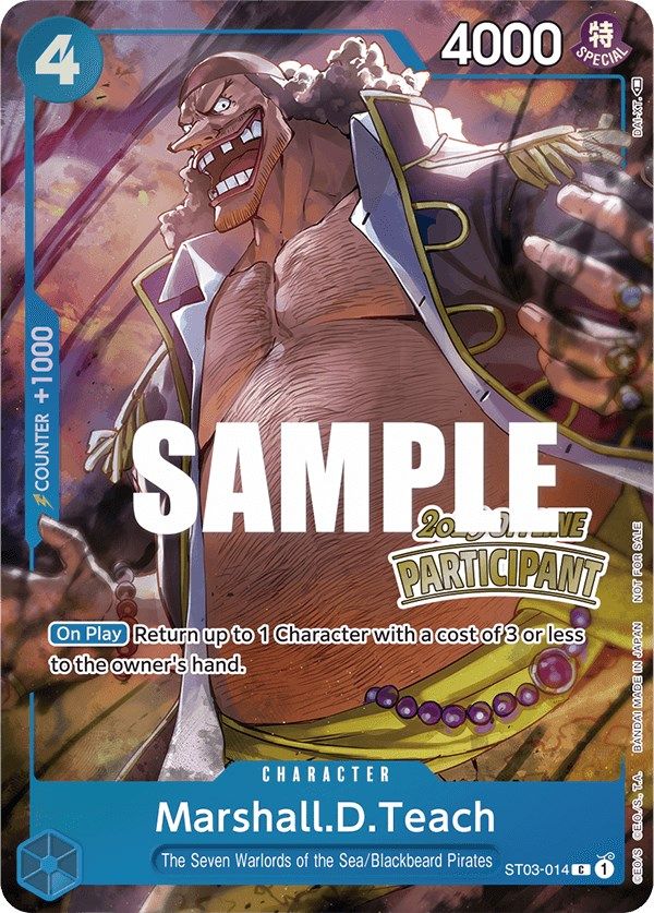 Marshall.D.Teach (Offline Regional 2023) [Participant] [One Piece Promotion Cards] | A1Comics