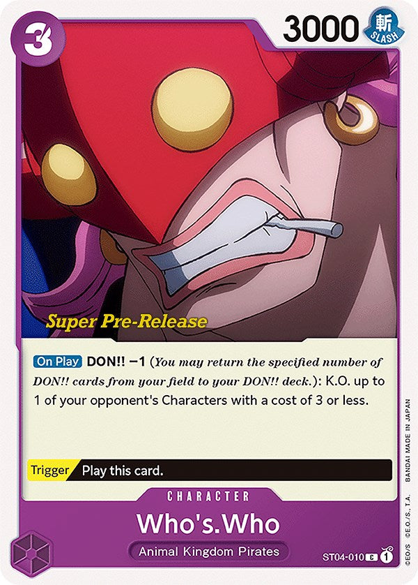 Who's.Who [Super Pre-Release Starter Deck: Animal Kingdom Pirates] | A1Comics