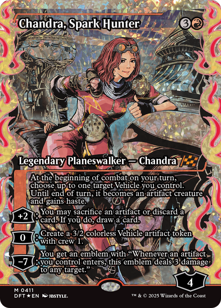 Chandra, Spark Hunter (Showcase) (Fracture Foil) [Aetherdrift] | A1Comics