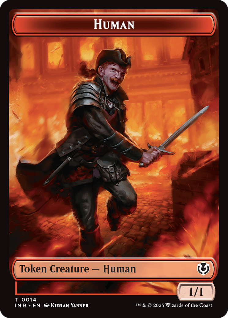 Elemental // Human (0014) Double-Sided Token [Innistrad Remastered Tokens] | A1Comics