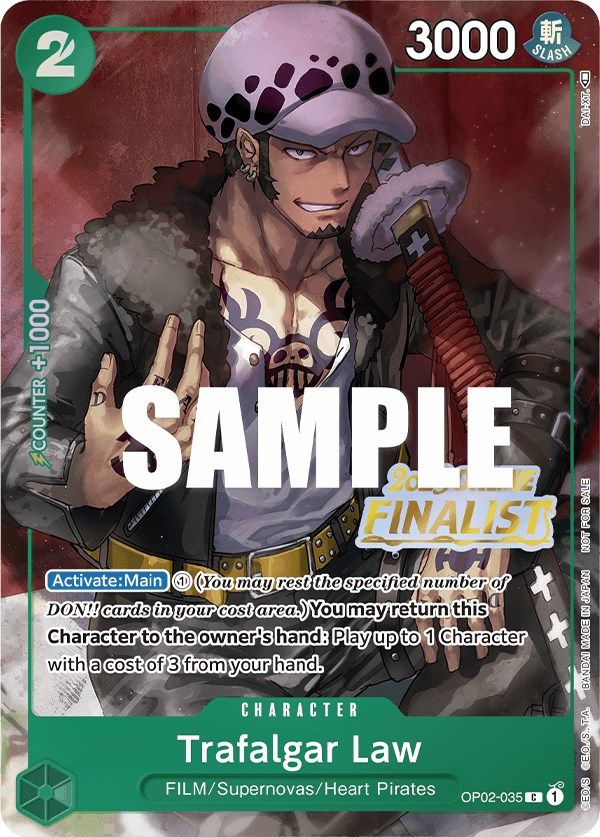 Trafalgar Law (Online Regional 2023) [Finalist] [One Piece Promotion Cards] | A1Comics