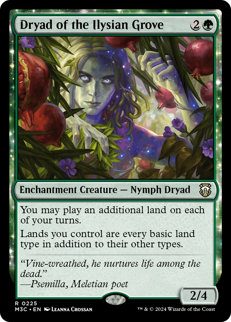 Dryad of the Ilysian Grove (Ripple Foil) [Modern Horizons 3 Commander] | A1Comics