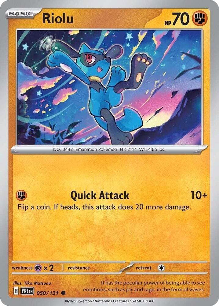 Riolu (050/131) [Scarlet & Violet: Prismatic Evolutions] | A1Comics