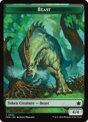 Dog // Beast (0033) Double-Sided Token [Foundations Tokens] | A1Comics