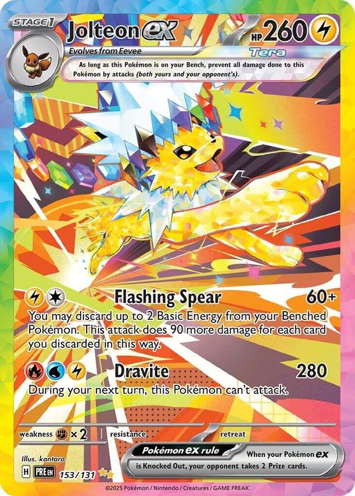 Jolteon ex (153/131) [Scarlet & Violet: Prismatic Evolutions] | A1Comics