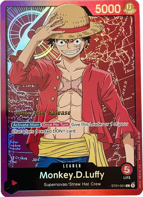 Monkey.D.Luffy (001) [Super Pre-Release Starter Deck: Straw Hat Crew] | A1Comics