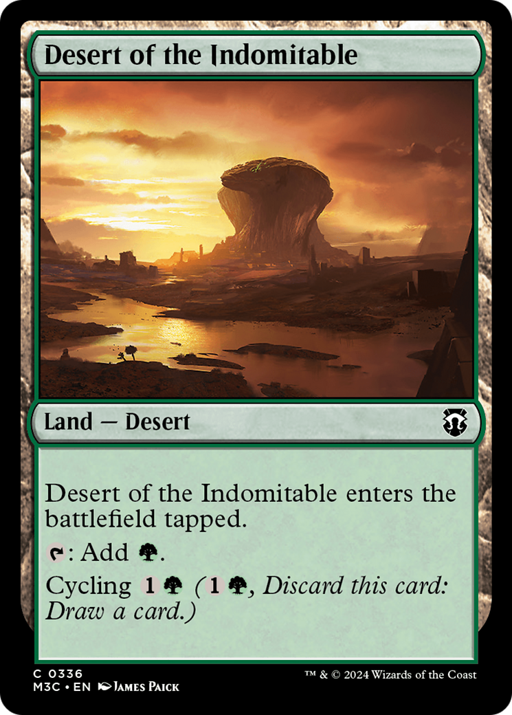 Desert of the Indomitable (Ripple Foil) [Modern Horizons 3 Commander] | A1Comics