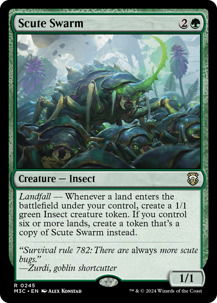 Scute Swarm (Ripple Foil) [Modern Horizons 3 Commander] | A1Comics