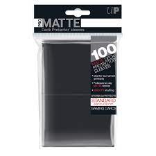 100 Black Matte Card Sleeves