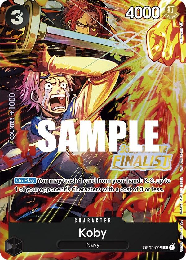 Koby (Offline Regional 2023) [Finalist] [One Piece Promotion Cards] | A1Comics