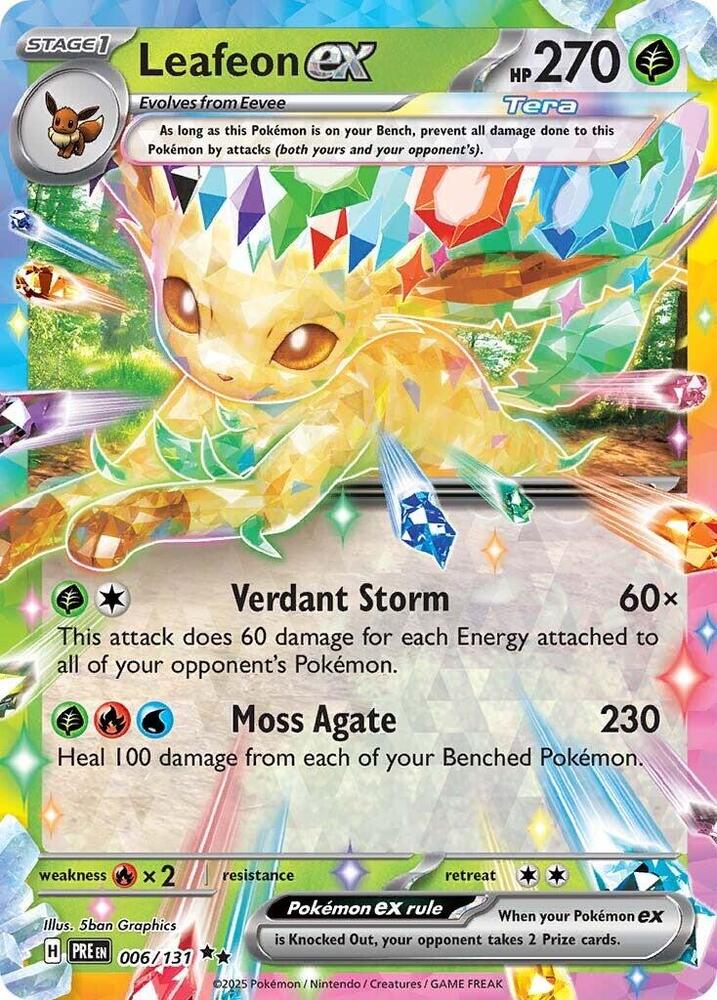 Leafeon ex (006/131) [Scarlet & Violet: Prismatic Evolutions] | A1Comics