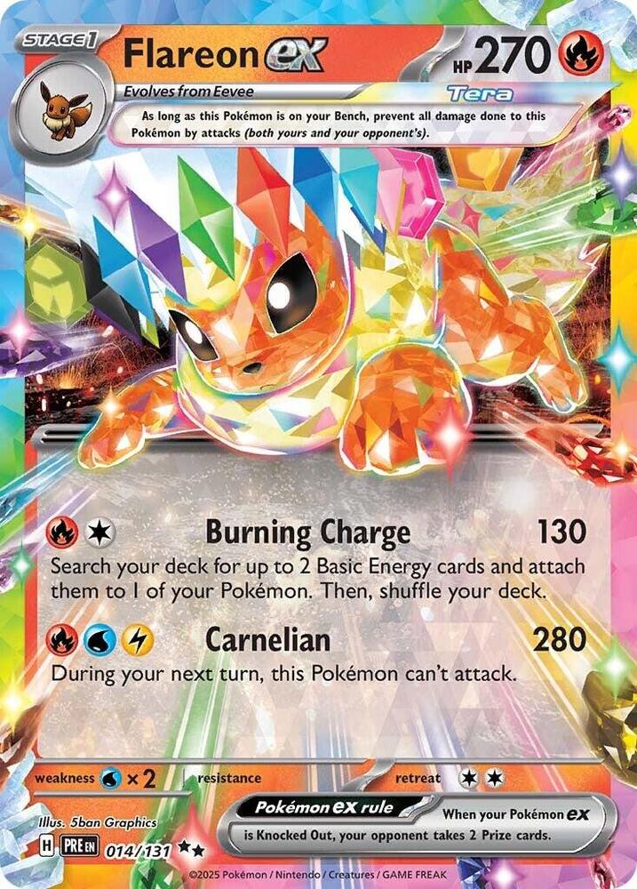 Flareon ex (014/131) [Scarlet & Violet: Prismatic Evolutions] | A1Comics