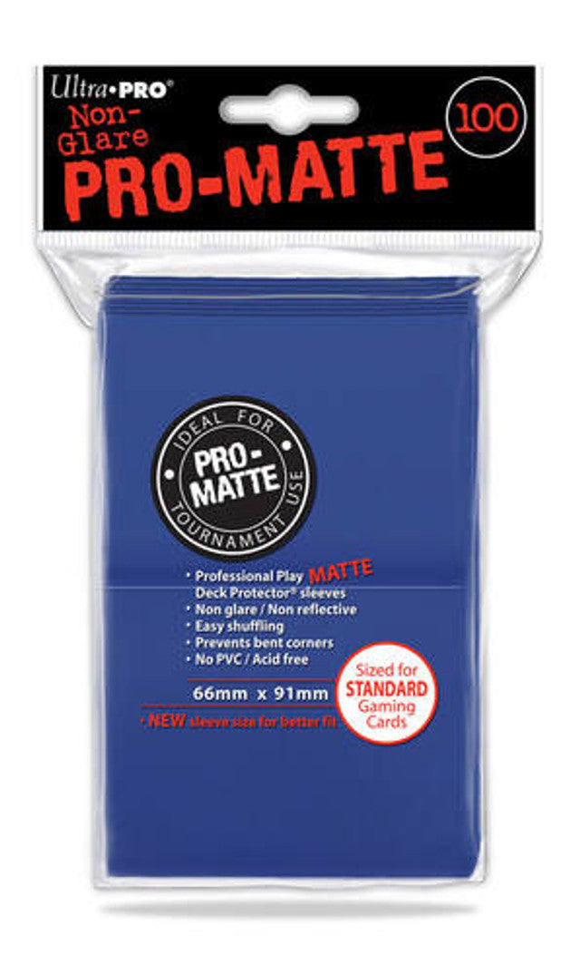 100ct Pro-Matte Blue Standard Deck Protectors | A1Comics