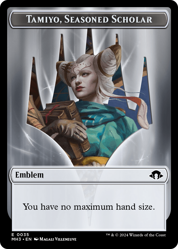 Tamiyo, Seasoned Scholar // Energy Reserve Double-Sided Token [Modern Horizons 3 Tokens] | A1Comics