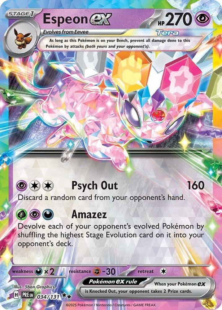 Espeon ex (034/131) [Scarlet & Violet: Prismatic Evolutions] | A1Comics