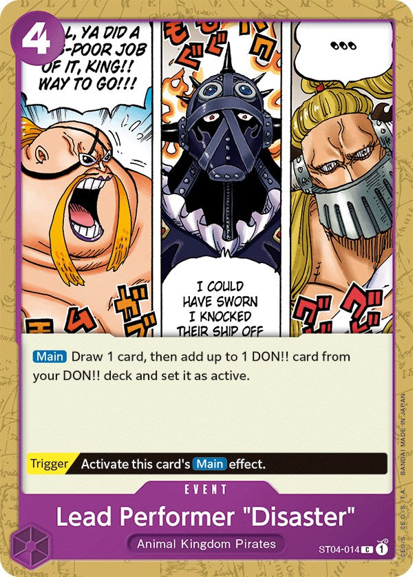 Lead Performer "Disaster" [Starter Deck: Animal Kingdom Pirates] | A1Comics