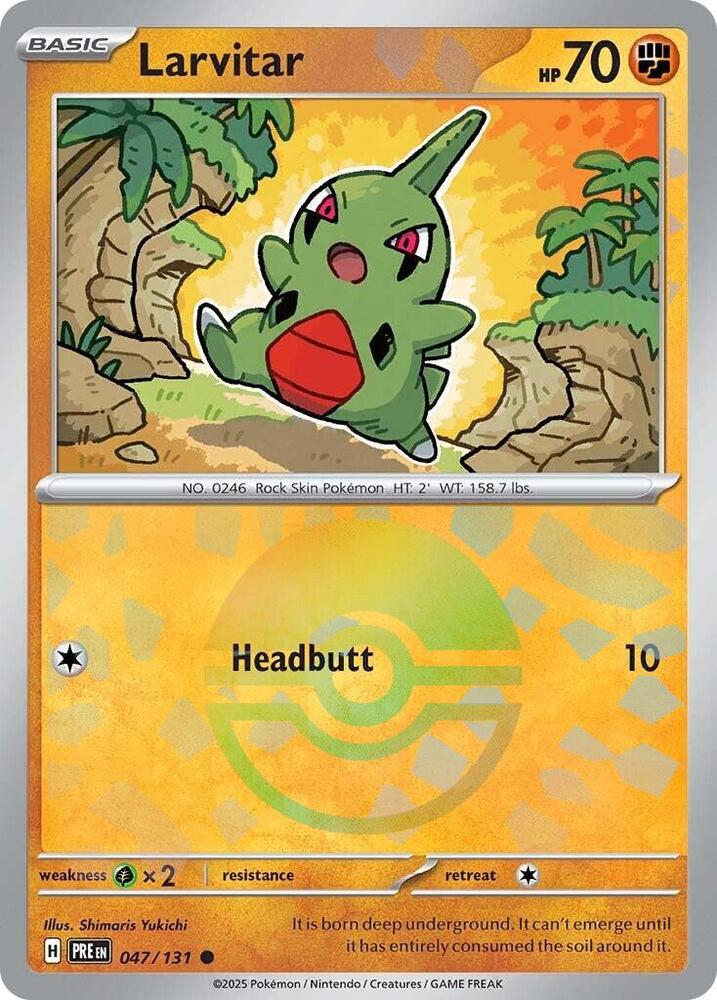 Larvitar (047/131) (Poke Ball Pattern) [Scarlet & Violet: Prismatic Evolutions] | A1Comics