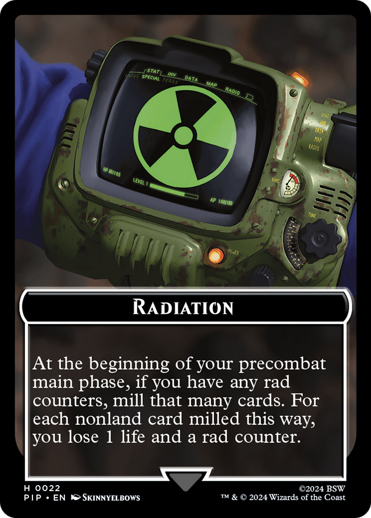 Radiation // Soldier (0004) Double-Sided Token [Fallout Tokens] | A1Comics