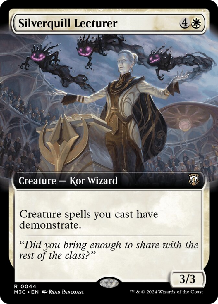 Silverquill Lecturer (Extended Art) (Ripple Foil) [Modern Horizons 3 Commander] | A1Comics