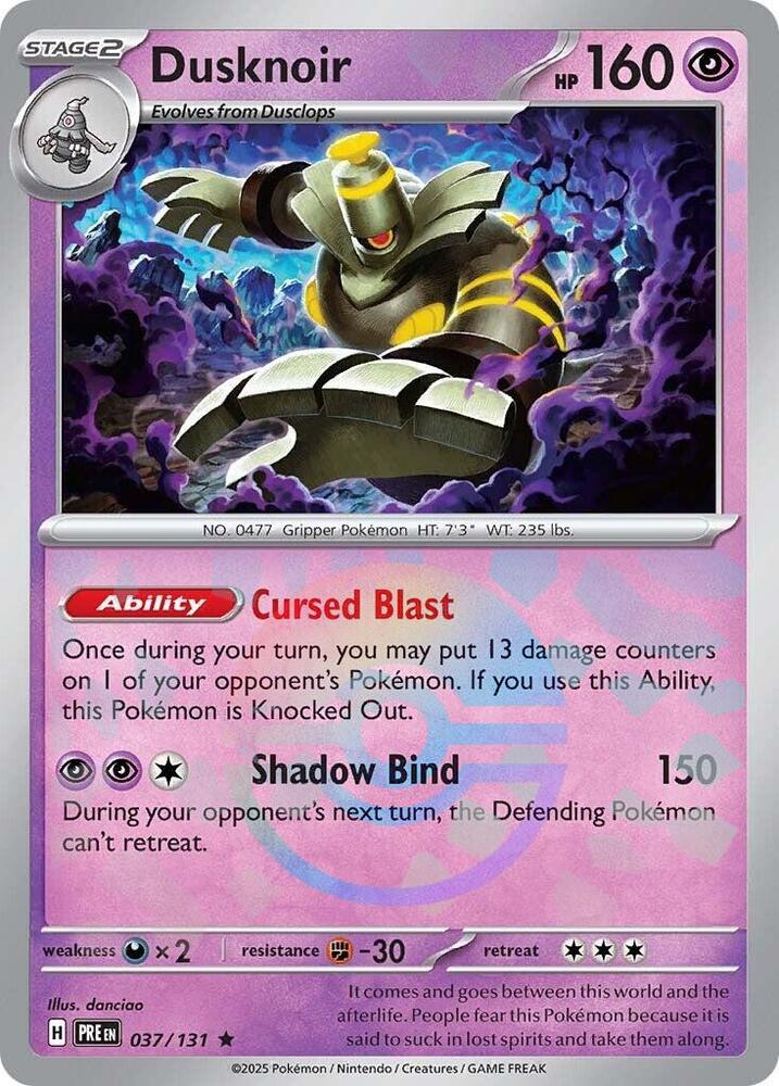 Dusknoir (037/131) (Poke Ball Pattern) [Scarlet & Violet: Prismatic Evolutions] | A1Comics