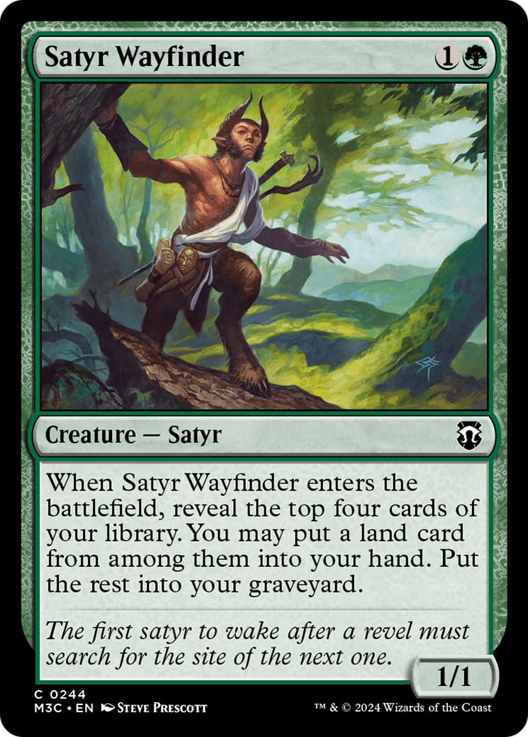 Satyr Wayfinder (Ripple Foil) [Modern Horizons 3 Commander] | A1Comics