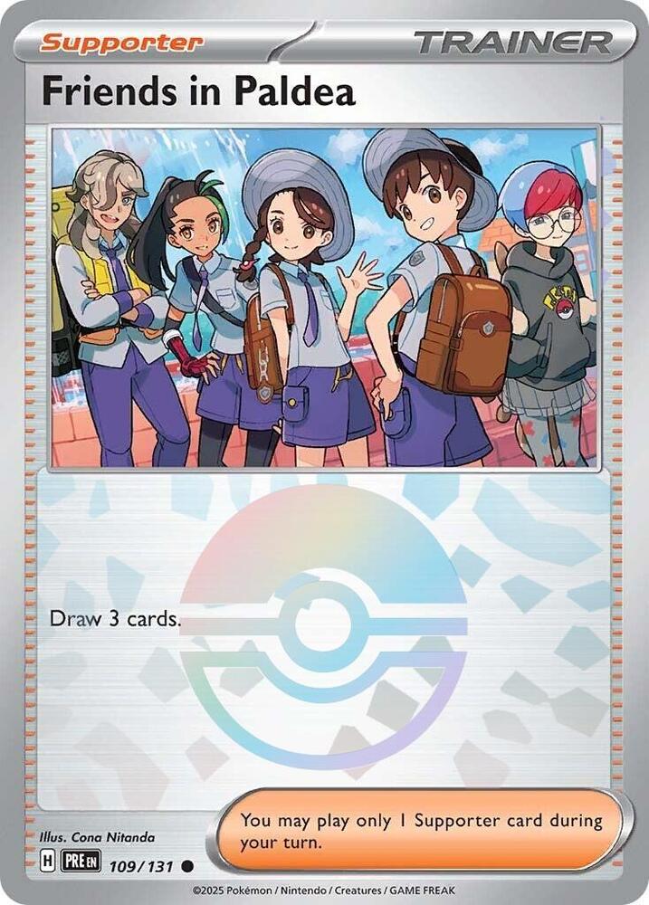 Friends in Paldea (109/131) (Poke Ball Pattern) [Scarlet & Violet: Prismatic Evolutions] | A1Comics