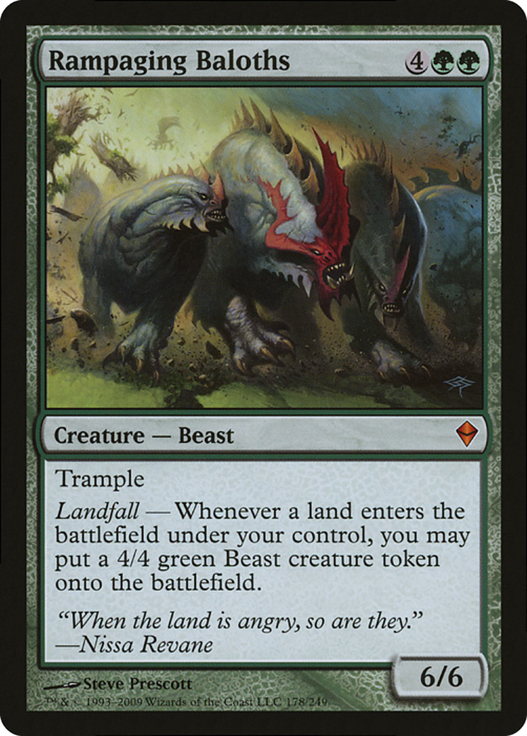 Rampaging Baloths (Zendikar) (Oversized) [Oversize Cards] | A1Comics