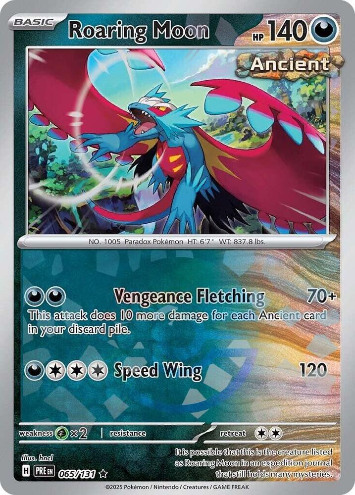 Roaring Moon (065/131) (Poke Ball Pattern) [Scarlet & Violet: Prismatic Evolutions] | A1Comics