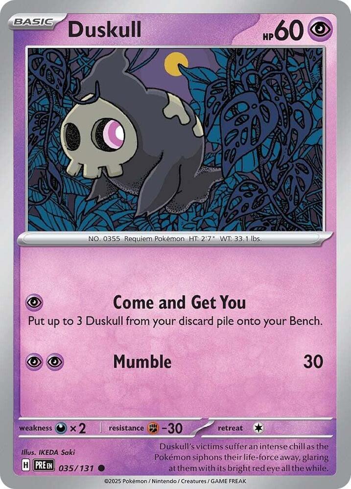 Duskull (035/131) [Scarlet & Violet: Prismatic Evolutions] | A1Comics