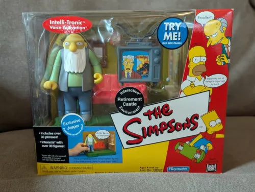 The Simpsons Interactive Retirement Castle W/Jasper Figure WOS Playmates | A1Comics