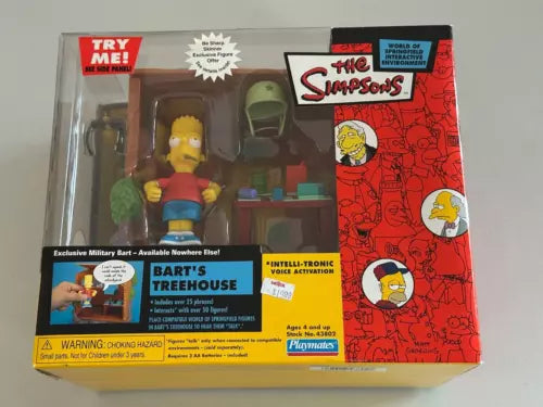 The Simpsons WOS Bart's Treehouse w/ Military Bart Figure Playmates 2003 | A1Comics