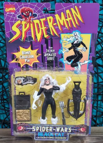 1996 Toy Biz Marvel Comics Spider-Man New Animated Series Black Cat Sealed NIBOpens in a new window or tab1996 Toy Biz Marvel Comics Spider-Man New Animated Series Black Cat